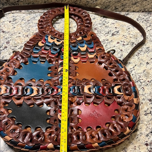 Patricia Nash Pisticci Chainlink Leather Turquoise Multi - Picture 9 of 10